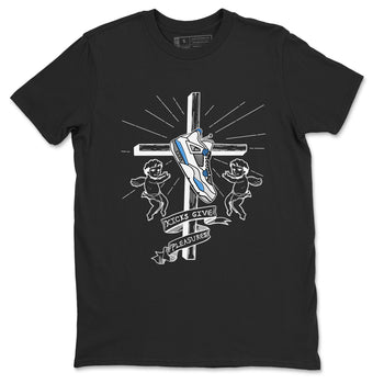 4s Military Blue shirt to match jordans Kicks Give Pleasures sneaker tees Air Jordan 4 Military Blue SNRT Sneaker Release Tees unisex cotton Black 2 crew neck shirt