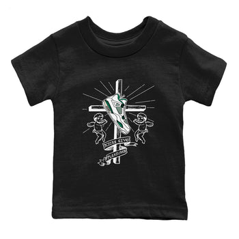 4s Oxidized Green shirts to match jordans Kicks Give Pleasures sneaker match tees Air Jordan 4 Oxidized Green SNRT Sneaker Tees streetwear brand Baby and Youth Black 2 cotton tee