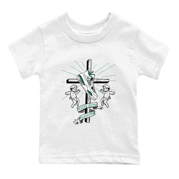4s Oxidized Green shirts to match jordans Kicks Give Pleasures sneaker match tees Air Jordan 4 Oxidized Green SNRT Sneaker Tees streetwear brand Baby and Youth White 2 cotton tee