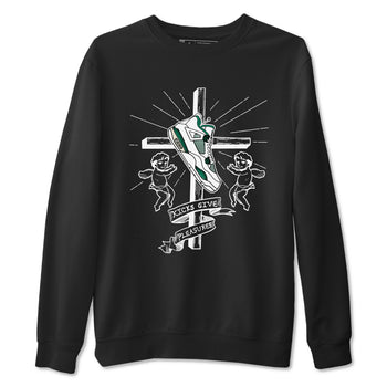 4s Oxidized Green shirts to match jordans Kicks Give Pleasures sneaker match tees Air Jordan 4 Oxidized Green SNRT Sneaker Tees streetwear brand Black 2 unisex cotton tee