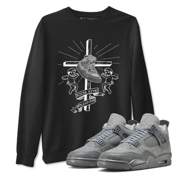 4s Wet Cement shirts to match jordans Kicks Give Pleasures sneaker match tees Air Jordan 4 SE Wet Cement SNRT Sneaker Release Tees unisex cotton Black 1 crew neck shirts
