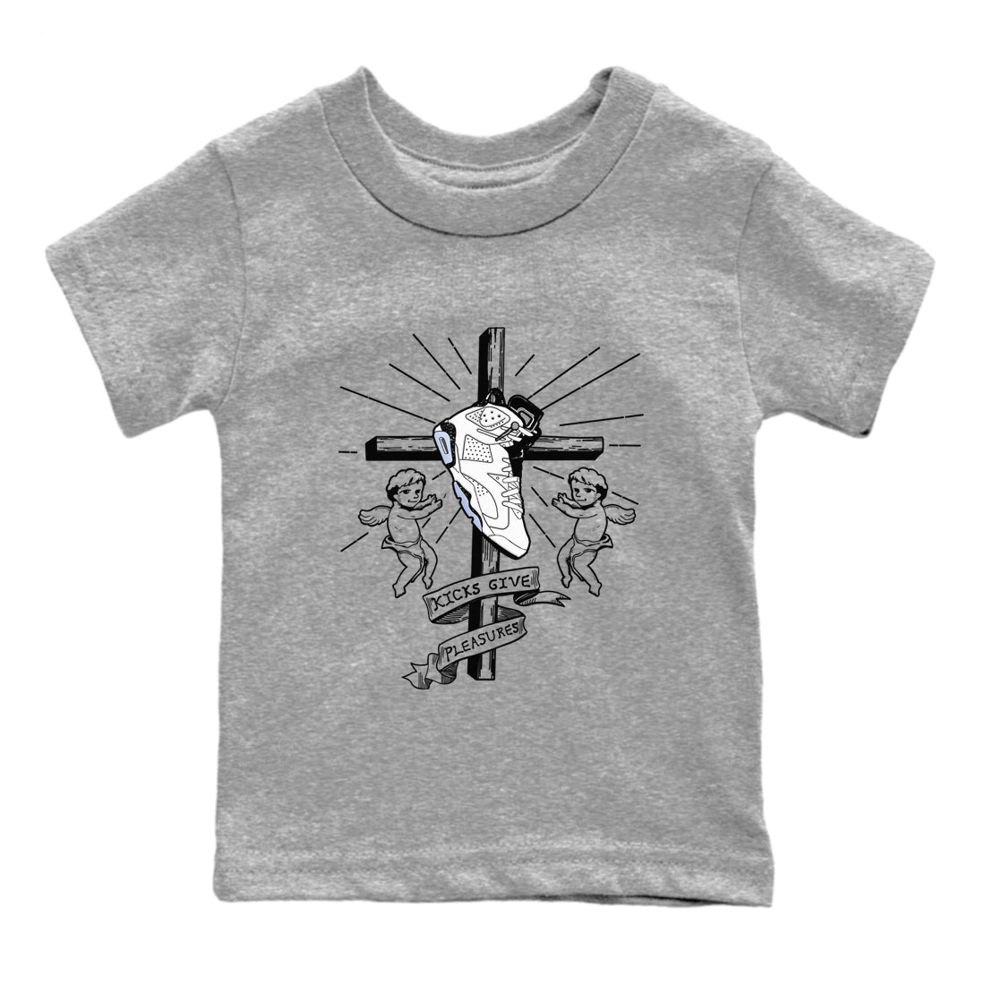 6s White Black shirt to match jordans Kicks Give Pleasures sneaker tees Air Jordan 6 White Black SNRT sneaker release tees baby toddler Heather Grey 2 cotton Shirt