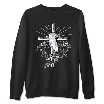 6s White Black shirt to match jordans Kicks Give Pleasures sneaker tees Air Jordan 6 White Black SNRT Sneaker Release Tees unisex cotton Black 2 crew neck shirt