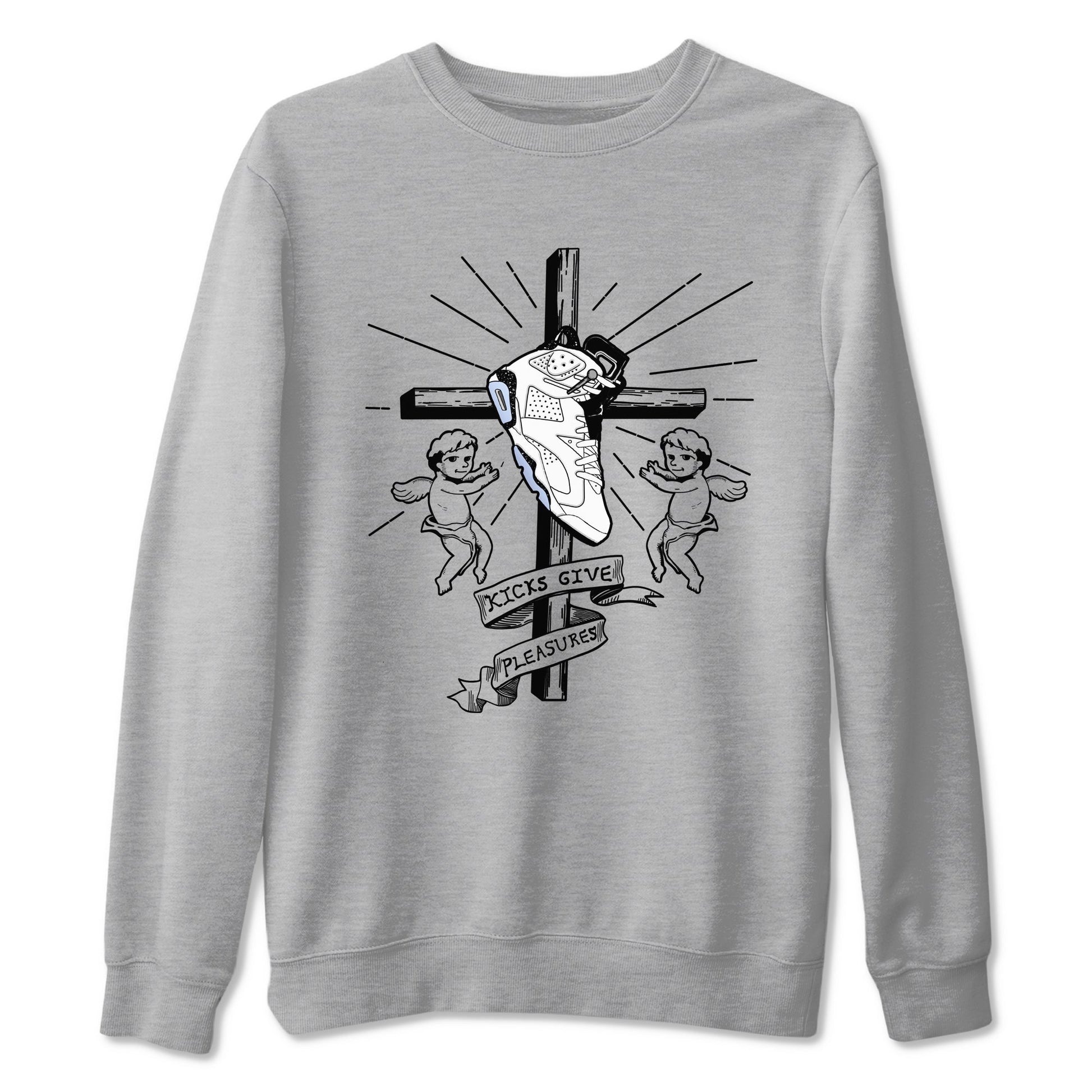 6s White Black shirt to match jordans Kicks Give Pleasures sneaker tees Air Jordan 6 White Black SNRT Sneaker Release Tees unisex cotton Heather Grey 2 crew neck shirt