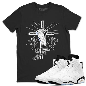 6s White Black shirt to match jordans Kicks Give Pleasures sneaker tees Air Jordan 6 White Black SNRT Sneaker Release Tees unisex cotton Black 1 crew neck shirt