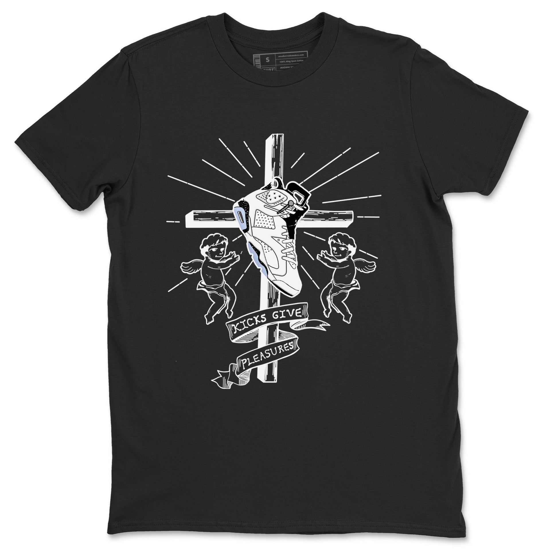6s White Black shirt to match jordans Kicks Give Pleasures sneaker tees Air Jordan 6 White Black SNRT Sneaker Release Tees unisex cotton Black 2 crew neck shirt