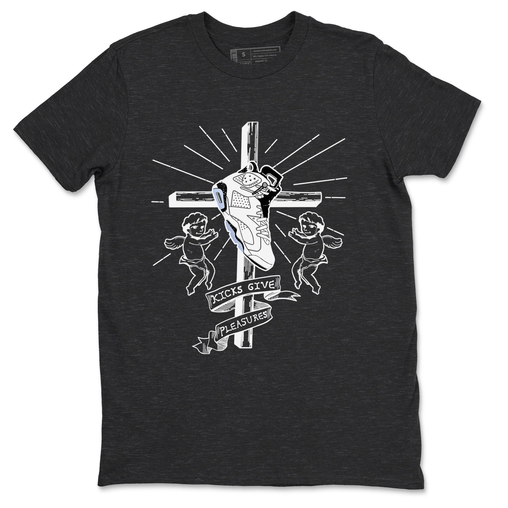 6s White Black shirt to match jordans Kicks Give Pleasures sneaker tees Air Jordan 6 White Black SNRT Sneaker Release Tees unisex cotton Charcoal Heather 2 crew neck shirt