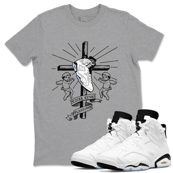 6s White Black shirt to match jordans Kicks Give Pleasures sneaker tees Air Jordan 6 White Black SNRT Sneaker Release Tees unisex cotton Heather Grey 1 crew neck shirt