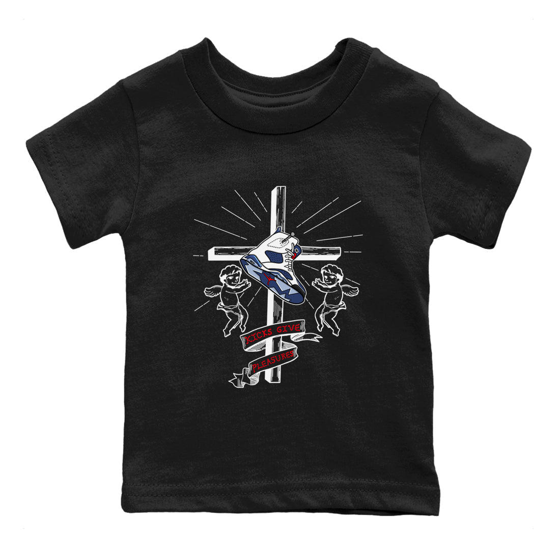 6s White And Midnight Navy shirts to match jordans Kicks Give Pleasures sneaker match tees Air Jordan 6 White And Midnight Navy SNRT Sneaker Tees streetwear brand Baby and Youth Black 2 cotton tee