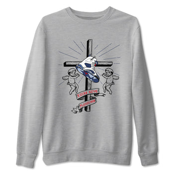 6s White And Midnight Navy shirts to match jordans Kicks Give Pleasures sneaker match tees Air Jordan 6 White And Midnight Navy SNRT Sneaker Tees streetwear brand Heather Grey 2 unisex cotton tee