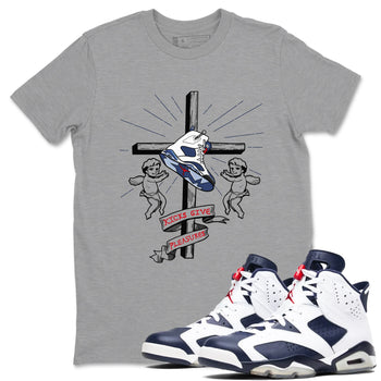 6s White And Midnight Navy shirts to match jordans Kicks Give Pleasures sneaker match tees Air Jordan 6 White And Midnight Navy SNRT Sneaker Tees streetwear brand Heather Grey 1 unisex cotton tee