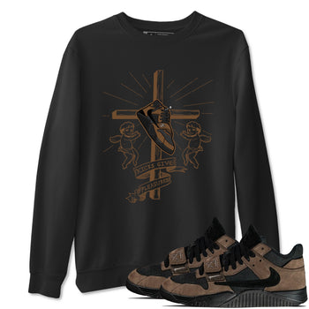 Jordan Jumpman Jack TR Travis Scott Dark Mocha shirts to match jordans Kicks Give Pleasures sneaker match tees Jordan Jumpman Jack Travis Scott Dark Mocha match shoes to clothes SNRT Sneaker Tees unisex cotton Black 1 shirts