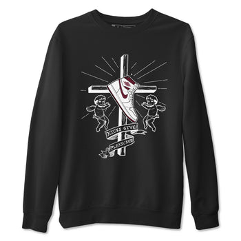 AJ1 High '85 Metallic Burgundy shirts to match jordans Kicks Give You Pleasures sneaker match tees 1s High '85 Metallic Burgundy SNRT Sneaker Tees streetwear brand Black 2 unisex cotton tee
