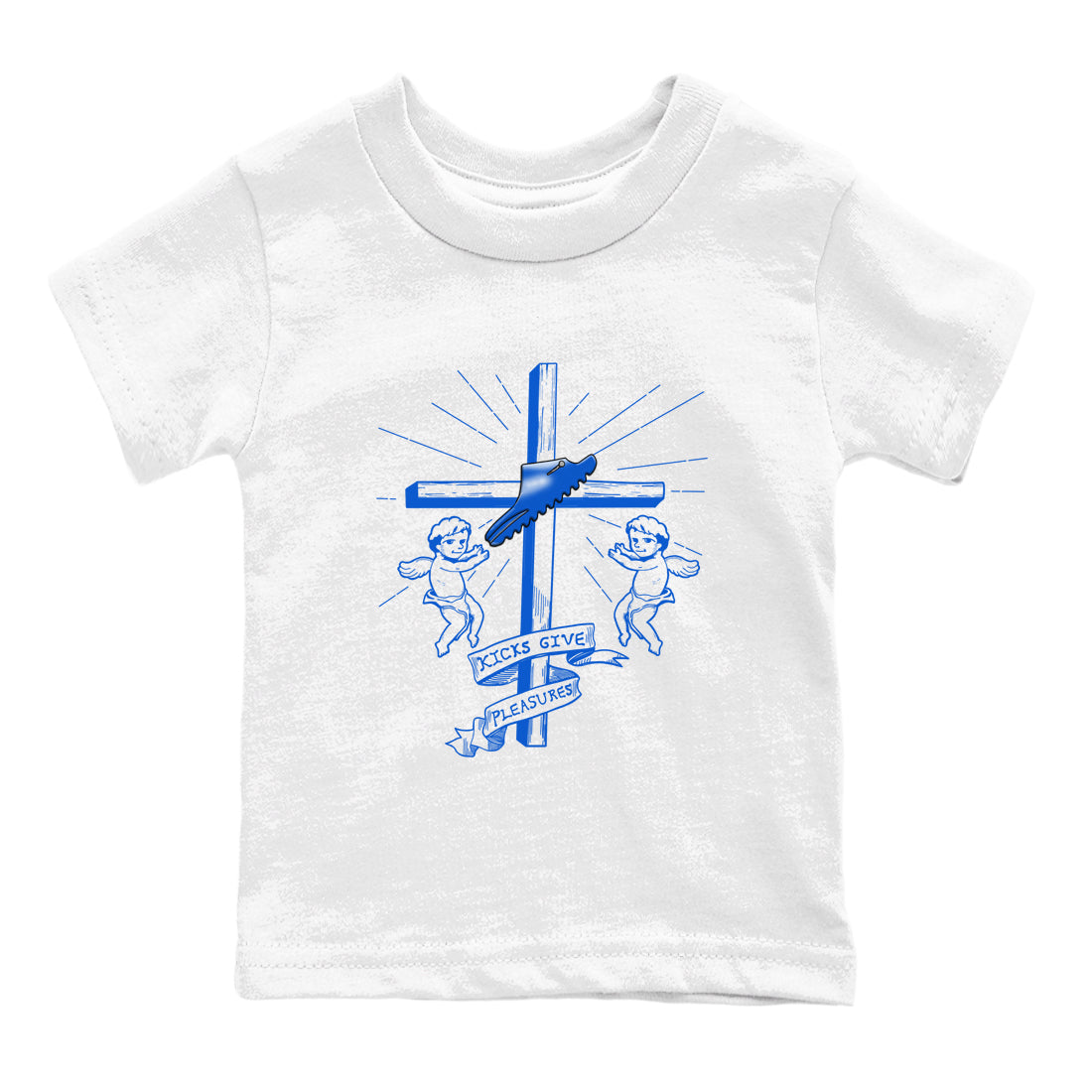 Yeezy Slide Azure shirts to match jordans Kicks Give You Pleasures sneaker match tees Yeezy Slide Azure SNRT Sneaker Tees streetwear brand Baby and Youth White 2 cotton tee