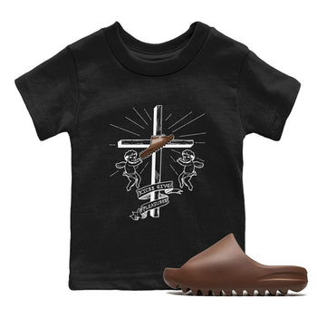 Yeezy Slide Flax shirts to match jordans Kicks Give You Pleasures sneaker match tees Yeezy Slide Flax SNRT Sneaker Tees streetwear brand Baby and Youth Black 1 cotton tee