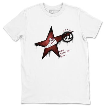 AJ1 High '85 Metallic Burgundy shirts to match jordans Kicks Make You Glow sneaker match tees 1s High '85 Metallic Burgundy SNRT Sneaker Tees streetwear brand White 2 unisex cotton tee