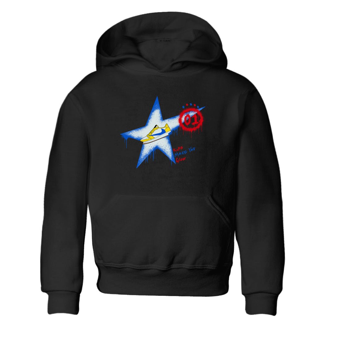 AJ1 Travis Scott Canary shirt to match jordans Kicks Make You Glow sneaker tees Air Jordan 1 Travis Scott Canary SNRT sneaker release tees baby toddler Black 2 cotton Shirt