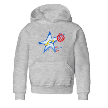 AJ1 Travis Scott Canary shirt to match jordans Kicks Make You Glow sneaker tees Air Jordan 1 Travis Scott Canary SNRT sneaker release tees baby toddler Heather Grey 2 cotton Shirt