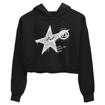 1s Wolf Grey shirts to match jordans Kicks Make You Glow sneaker match tees Air Jordan 1 Wolf Grey SNRT Sneaker Tees streetwear brand Black 2 crop tee