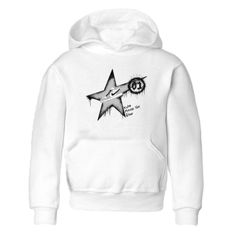 1s Wolf Grey shirts to match jordans Kicks Make You Glow sneaker match tees Air Jordan 1 Wolf Grey SNRT Sneaker Tees streetwear brand Baby and Youth White 2 cotton tee