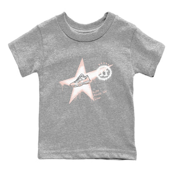 11s Legend Pink shirt to match jordans Kicks Make You Glow sneaker tees Air Jordan 11 Legend Pink SNRT sneaker release tees baby toddler Heather Grey 2 cotton Shirt