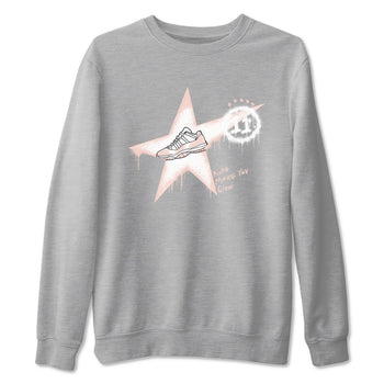 11s Legend Pink shirt to match jordans Kicks Make You Glow sneaker tees Air Jordan 11 Legend Pink SNRT Sneaker Release Tees unisex cotton Heather Grey 2 crew neck shirt