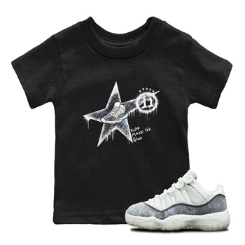 11s Year Of The Snake shirts to match jordans  Kicks Make You Glow shirts to match jordans Air Jordan 11 Retro Low Year Of The Snake match shoes to clothes SNRT Sneaker Tees Youth Baby Black 1 tee