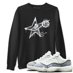 11s Year Of The Snake shirts to match jordans  Kicks Make You Glow shirts to match jordans Air Jordan 11 Retro Low Year Of The Snake match shoes to clothes SNRT Sneaker Tees unisex cotton Black 1 shirts