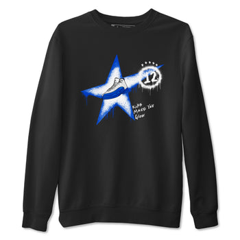 12s Blueberry shirts to match jordans Kicks Make You Glow best t shirts to wear with jordans AJ12 White & Game Royal match shoes to clothes SNRT Sneaker Tees unisex cotton Black 2 shirts