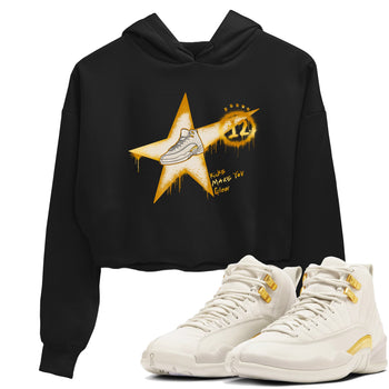 12s Phantom shirts to match jordans Kicks Make You Glow sneaker match tees Air Jordan 12 WMNS Phantom match shoes to clothes SNRT Sneaker Tees unisex cotton Black 1 crop tee