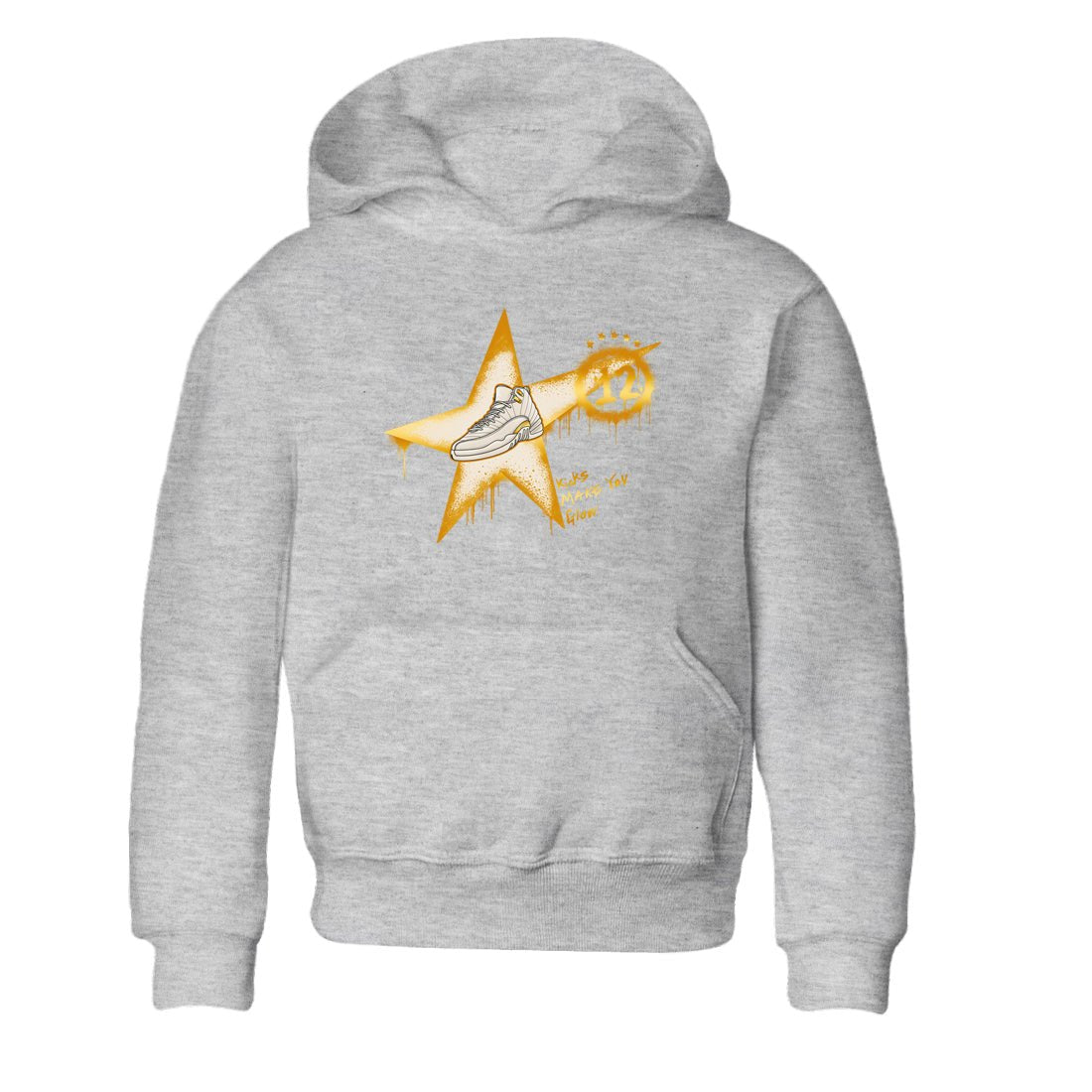 12s Phantom shirts to match jordans Kicks Make You Glow sneaker match tees Air Jordan 12 WMNS Phantom match shoes to clothes SNRT Sneaker Tees Youth Baby Heather Grey 2 tee