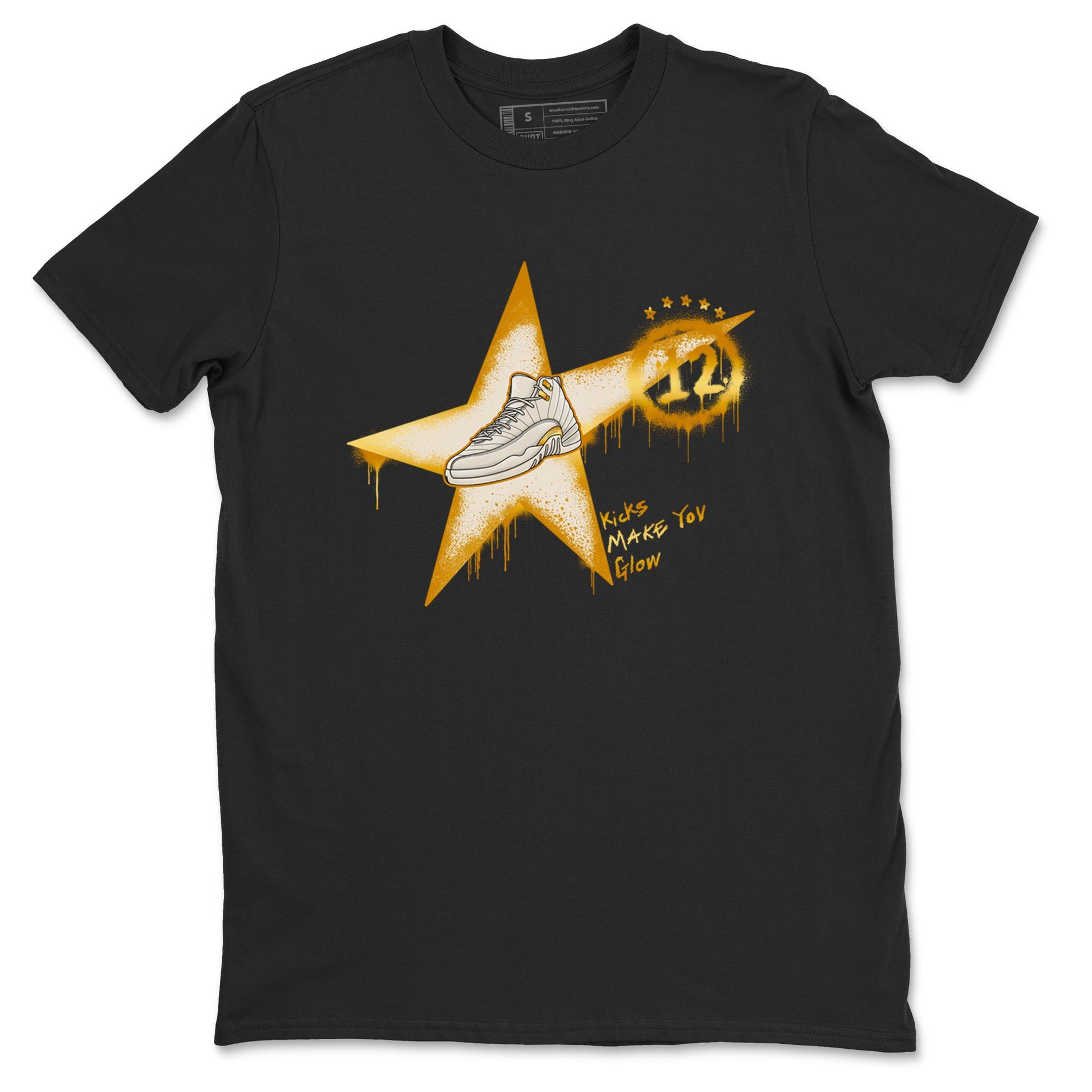 12s Phantom shirts to match jordans Kicks Make You Glow sneaker match tees Air Jordan 12 WMNS Phantom match shoes to clothes SNRT Sneaker Tees unisex cotton Black 2 shirts