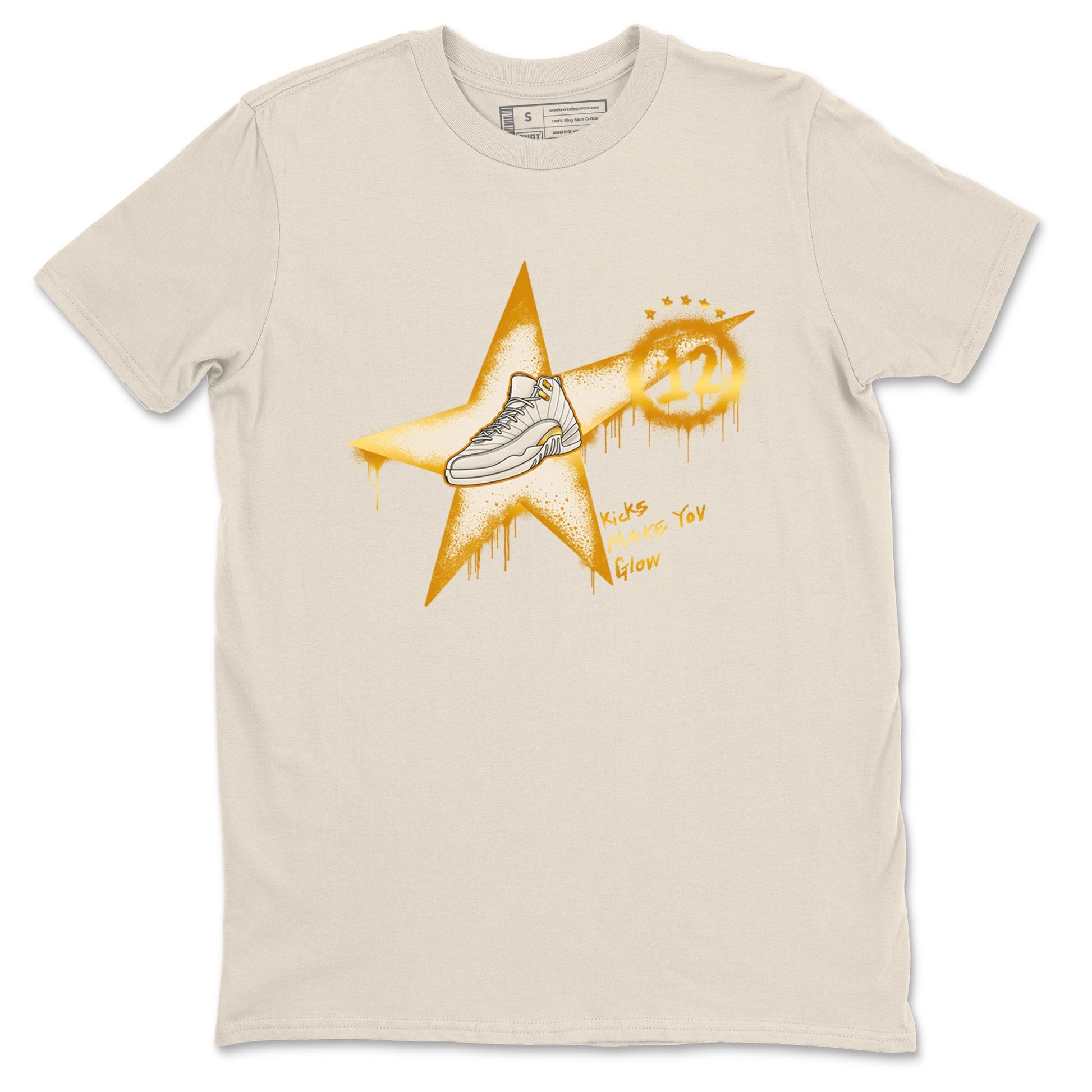 12s Phantom shirts to match jordans Kicks Make You Glow sneaker match tees Air Jordan 12 WMNS Phantom match shoes to clothes SNRT Sneaker Tees unisex cotton Natural 2 shirts