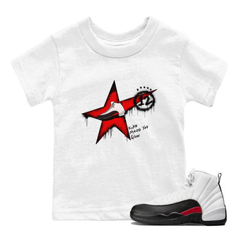 12s Taxi Flip shirt to match jordans Kicks Make You Glow sneaker tees Air Jordan 12 Taxi Flip SNRT sneaker release tees baby toddler White 1 cotton Shirt