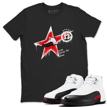 12s Taxi Flip shirt to match jordans Kicks Make You Glow sneaker tees Air Jordan 12 Taxi Flip SNRT Sneaker Release Tees unisex cotton Black 1 crew neck shirt