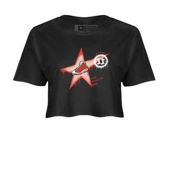 13s Dune Red shirts to match jordans Kicks Make You Glow sneaker match tees Air Jordan 13 Dune Red SNRT Sneaker Tees streetwear brand Black 2 crop tee