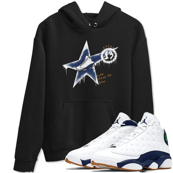 13s Midnight Navy shirts to match jordans Kicks Make You Glow sneaker match tees Air Jordan 13 Midnight Navy SNRT Sneaker Release Tees unisex cotton Black 1 crew neck shirts