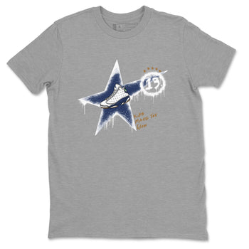 13s Midnight Navy shirts to match jordans Kicks Make You Glow sneaker match tees Air Jordan 13 Midnight Navy SNRT Sneaker Release Tees unisex cotton Heather Grey 2 crew neck shirts