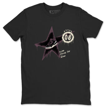 AJ3 A Ma Maniere x Black shirts to match jordans Kicks Make You Glow sneaker match tees A Ma Maniere x Air Jordan 3 “Black” SNRT Sneaker Tees streetwear brand Black 2 unisex cotton tee