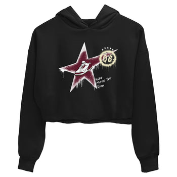 3s A Ma Maniere x Burgundy Crush shirts to match jordans Kicks Make You Glow sneaker match teesA Ma Maniére x Air Jordan 3 "Burgundy Crush" SNRT Sneaker Tees streetwear brand Black 2 crop tee