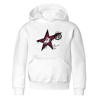 3s A Ma Maniere x Burgundy Crush shirts to match jordans Kicks Make You Glow sneaker match teesA Ma Maniére x Air Jordan 3 "Burgundy Crush" SNRT Sneaker Tees streetwear brand Baby and Youth White 2 cotton tee