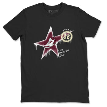 3s A Ma Maniere x Burgundy Crush shirts to match jordans Kicks Make You Glow sneaker match teesA Ma Maniére x Air Jordan 3 "Burgundy Crush" SNRT Sneaker Tees streetwear brand Black 2 unisex cotton tee