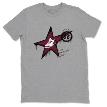 3s A Ma Maniere x Burgundy Crush shirts to match jordans Kicks Make You Glow sneaker match teesA Ma Maniére x Air Jordan 3 "Burgundy Crush" SNRT Sneaker Tees streetwear brand Heather Grey 2 unisex cotton tee