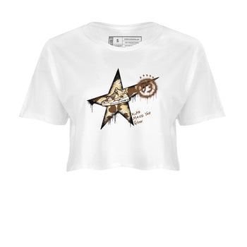 AJ3 Desert Camo shirts to match jordans Kicks Make You Glow sneaker match tees Air Jordan 3 Desert Camo SNRT Sneaker Tees streetwear brand White 2 crop tee