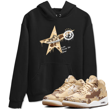AJ3 Desert Camo shirts to match jordans Kicks Make You Glow sneaker match tees Air Jordan 3 Desert Camo SNRT Sneaker Tees streetwear brand Black 1 unisex cotton tee