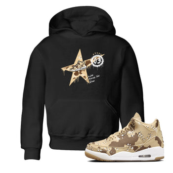 AJ3 Desert Camo shirts to match jordans Kicks Make You Glow sneaker match tees Air Jordan 3 Desert Camo SNRT Sneaker Tees streetwear brand Baby and Youth Black 1 cotton tee