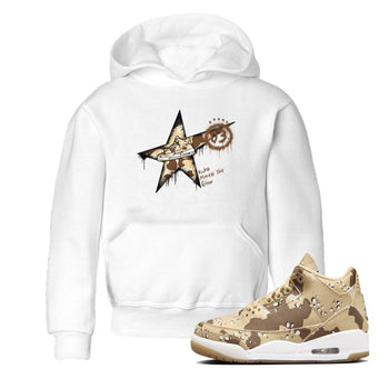 AJ3 Desert Camo shirts to match jordans Kicks Make You Glow sneaker match tees Air Jordan 3 Desert Camo SNRT Sneaker Tees streetwear brand Baby and Youth White 1 cotton tee