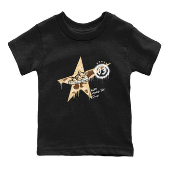 AJ3 Desert Camo shirts to match jordans Kicks Make You Glow sneaker match tees Air Jordan 3 Desert Camo SNRT Sneaker Tees streetwear brand Baby and Youth Black 2 cotton tee