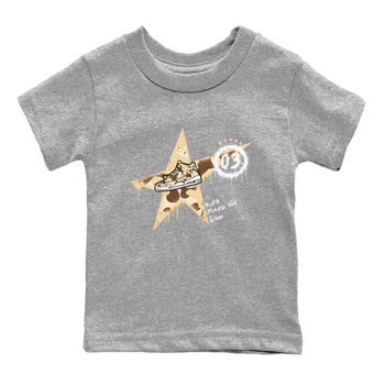 AJ3 Desert Camo shirts to match jordans Kicks Make You Glow sneaker match tees Air Jordan 3 Desert Camo SNRT Sneaker Tees streetwear brand Baby and Youth Heather Grey 2 cotton tee