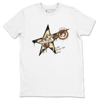 AJ3 Desert Camo shirts to match jordans Kicks Make You Glow sneaker match tees Air Jordan 3 Desert Camo SNRT Sneaker Tees streetwear brand White 2 unisex cotton tee